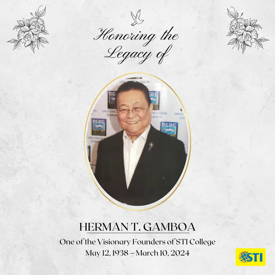 Honoring Herman T. Gamboa, one of the founders of STI College
