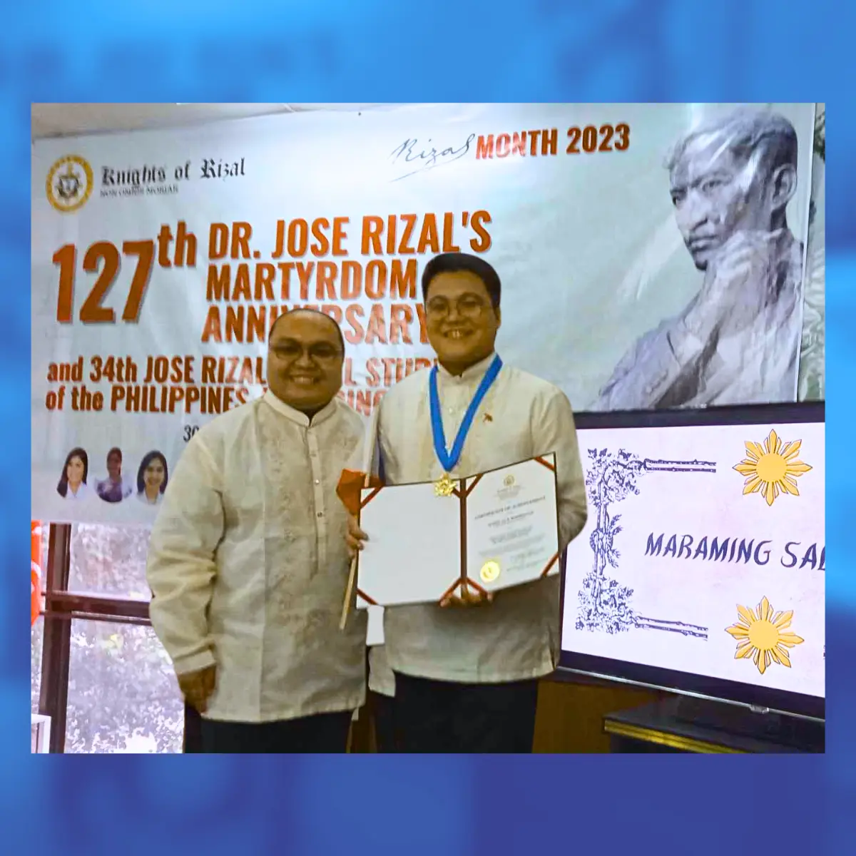STI Student Leader, Among Top 10 Jose Rizal Model Students